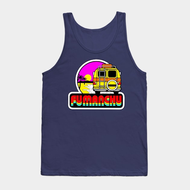 Fu Manchu Tank Top by CosmicAngerDesign